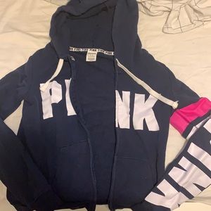 Lightly worn PINK zip up.